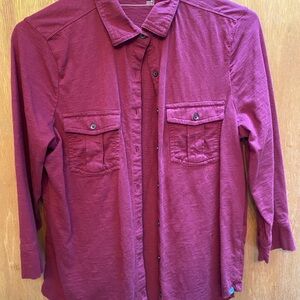 Eddie Bauer Maroon Women's Shirt